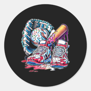 Ice Cream Drip Bysebyll Stuff Bysebyll Drip For Bo Classic Round Sticker