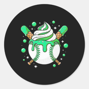 Ice Cream Drip Bysebyll Stuff Shirt Stuff Bysebyll Classic Round Sticker