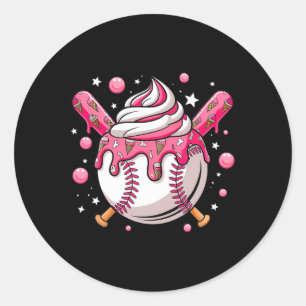 Ice Cream Drip Bysebyll Stuff Shirt Stuff Bysebyll Classic Round Sticker