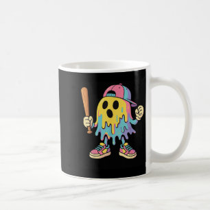 Ice Cream Drip Colourful Ghost Baseball Spots Hall Coffee Mug
