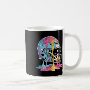 Ice Cream Drip Football Stuff Boys Qb Rb Lineman W Coffee Mug