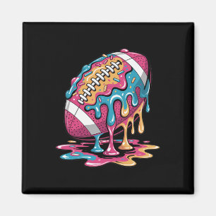 Ice Cream Drip Football Stuff Qb Rb Lineman Wr Dri Magnet