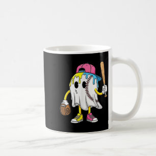 Ice Cream Drip Ghost Baseball Spots Baseball Drip Coffee Mug