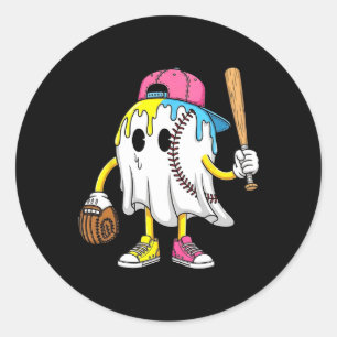 Ice Cream Drip Ghost Sell Spots Sell Drip Hallowee Classic Round Sticker