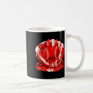 Ice Cream Drip Heart Valentines Day Baseball Boys Coffee Mug