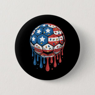 Ice Cream Drip Men Women Game American Usa Flag So 6 Cm Round Badge