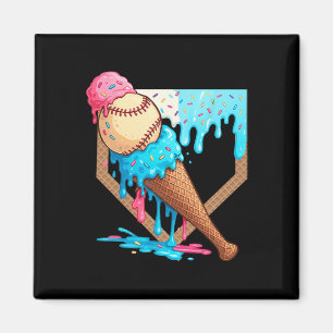 Ice-cream Drip Sell Boys Game Day Home Plate Dripp Magnet