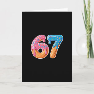 Ice Cream Drip Six Seven 6 7 Meme 67 Card