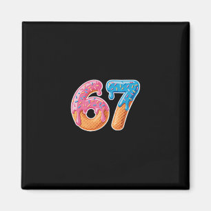 Ice Cream Drip Six Seven 6 7 Meme 67 Magnet
