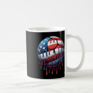 Ice Cream Drip Soccer 4th Of July Boys Kids Footby Coffee Mug