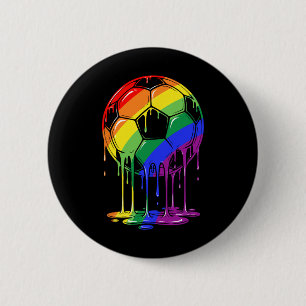 Ice Cream Drip Soccer Sports Soccer Drip For Girls 6 Cm Round Badge