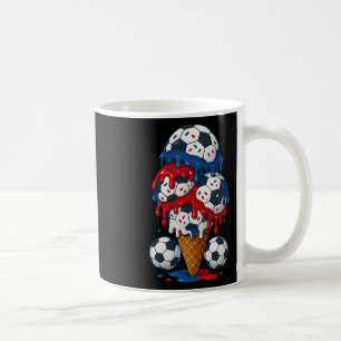 Ice Cream Drip Soccer Stuff 4th Of July Boys Kids  Coffee Mug