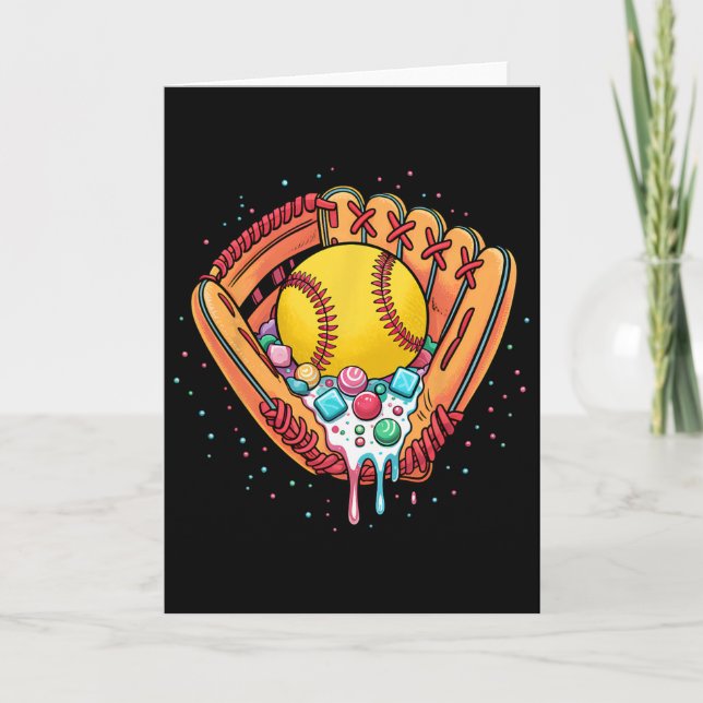 Ice Cream Drip Softll Stuff Softll Drip For Boys G Card (Front)