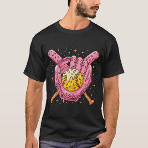 Ice Cream Drip Sprinkle Sell Softll Glove Drip T-Shirt