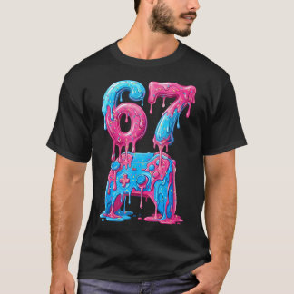 Ice Cream Drip Video Game Controller Gaming 6 7 T-Shirt