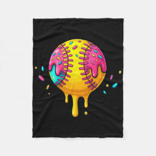 Ice Cream Drip With Sprinkles Softll Drip For Girl Fleece Blanket