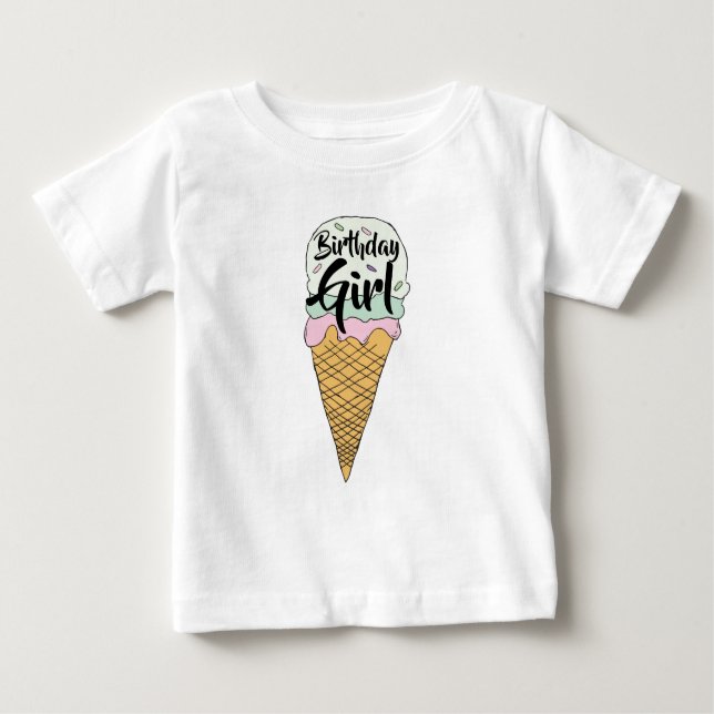 Ice Cream Event Celebration Ice Cream The Social Baby T-Shirt (Front)