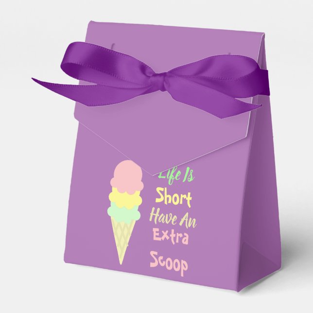 Ice Cream Extra Scoop Favour Box (Front Side)