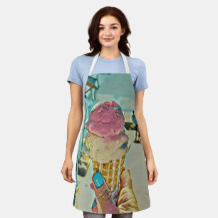 Ice cream flavour apron