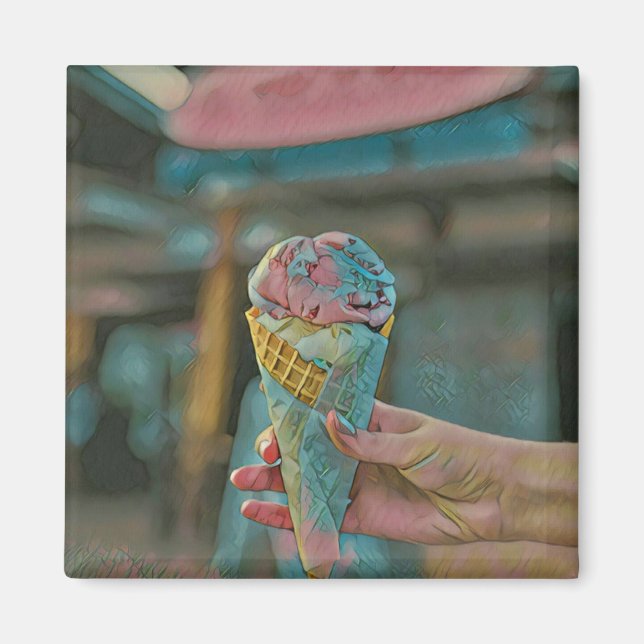 Ice cream flavour magnet (Front)