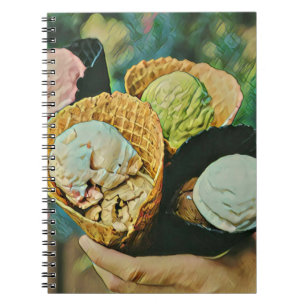 Ice cream flavour notebook