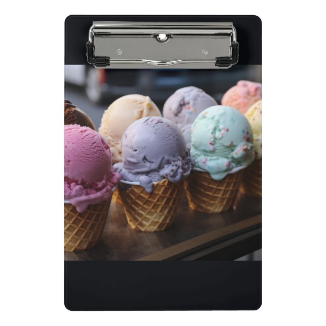 Ice Cream Flight Mini Clipboard (Front)