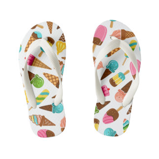 Ice Cream Flip Flops, Kids and Toddlers Kid's Thongs