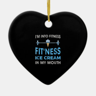 Ice Cream Foodie Ness Gym Gifts Men Women Ceramic Ornament