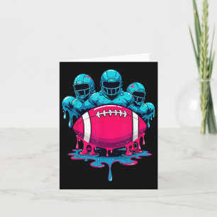 Ice Cream Football Linemen Drip Graphic Funny Game Card