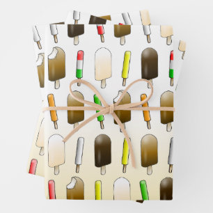Ice Cream & Fun Birthday Wrapping Paper Sheet