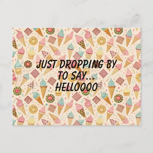 Ice Cream Fun Postcard (Front)