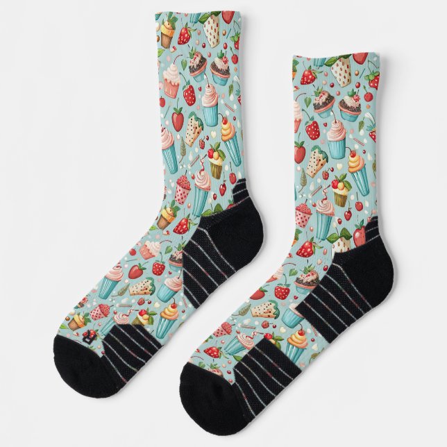 Ice Cream Fun Socks (Left)