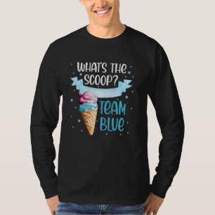 Ice Cream Gender Reveal Matching Team Blue What's T-Shirt