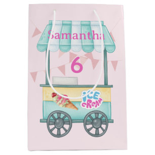 Ice Cream Gift Bag, Samantha Birthday Present Bag