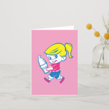 Ice Cream Girl Notecards - Blank Inside