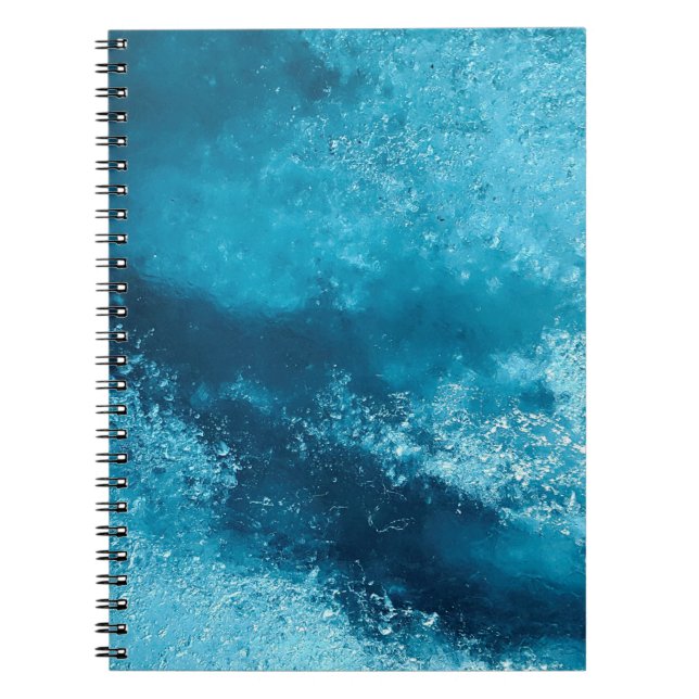 Ice cream glacier frozen cold ice notebook (Front)