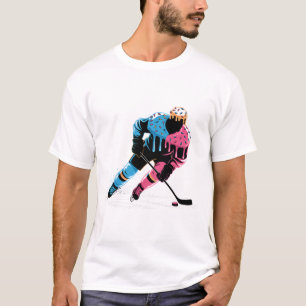 Ice Cream Hockey Player Drip Boys Kids Girls Youth T-Shirt