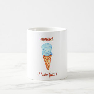 Ice Cream I Love You Cute Summer Coffee Mug