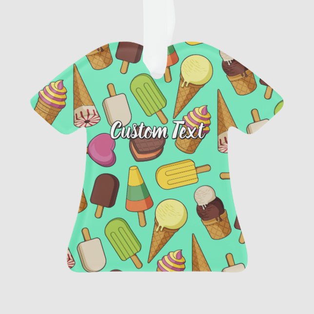Ice Cream Icons Ornament (Front)