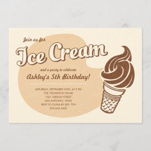 Ice Cream Invitations