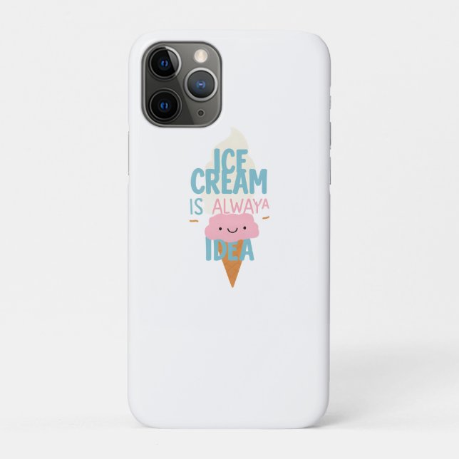 Ice Cream is Always a Good Idea 🍦 | Cute Pastel  Case-Mate iPhone Case (Back)