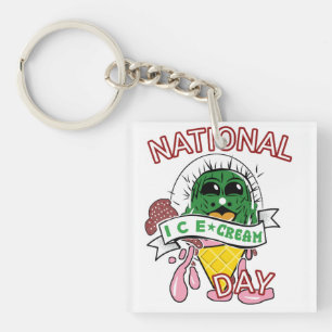 ice cream kawaii key ring