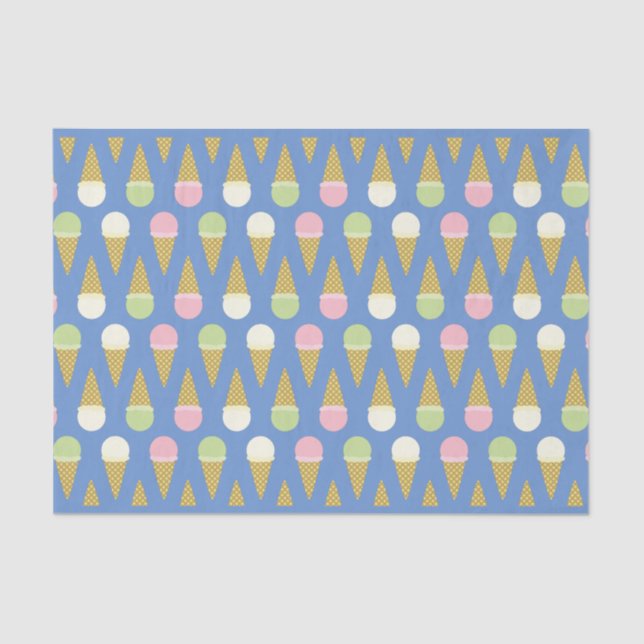 Ice Cream Kid's Birthday Tissue Paper (Front)