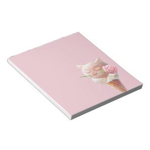 Ice Cream Kitty – Rosy & Dreamy Notepad