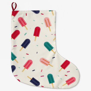 Ice Cream Large Christmas Stocking