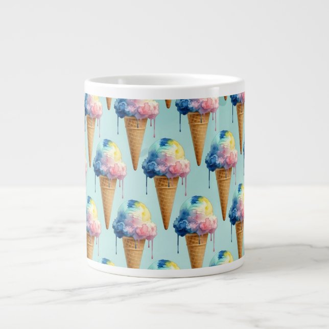 Ice Cream Large Coffee Mug (Front)