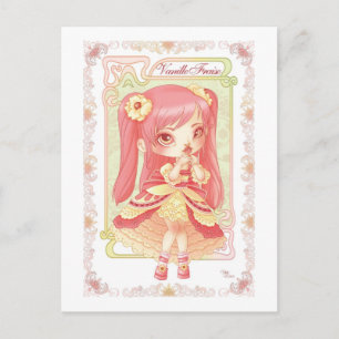 Ice Cream Lolita Vanille Fraise Postcard