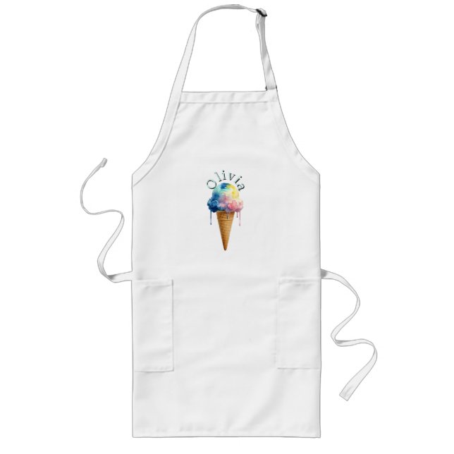Ice Cream Long Apron (Front)