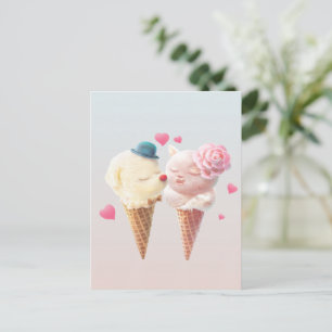 Ice Cream Love Announcement Postcard