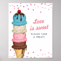 Ice Cream Love Is Sweet Take A Treat Bridal Shower